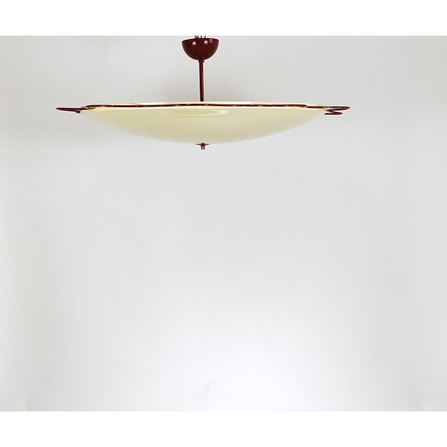 Large Mid-Century Modern Flush Mount from Filmcasino Vienna, 1950s For Sale - Image 17 of 18