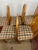 Transitional 1980s Set of 5 Saloom Arch Back Plaid Upholstered Chairs For Sale - Image 3 of 8