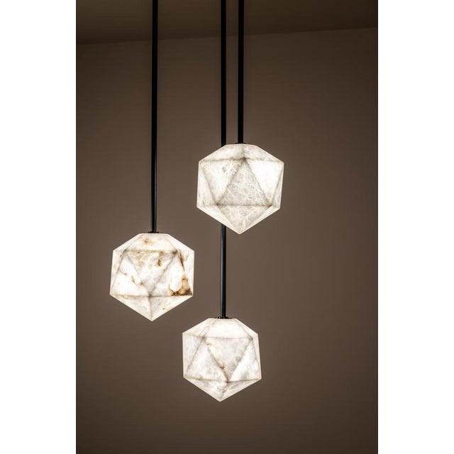 Not Yet Made - Made To Order Meteorite Pendant Lamps by United Alabaster, Set of 12 For Sale - Image 5 of 8