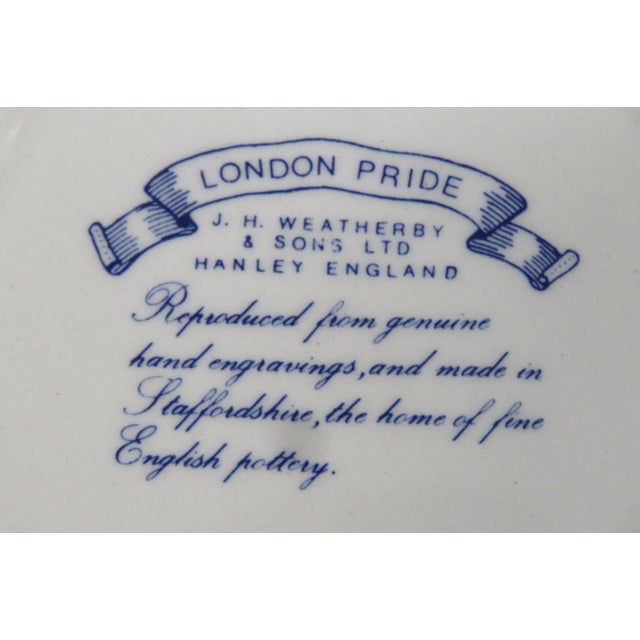 White Jh Weatherby & Sons London Pride Small Souvenir Plate Ceramic Trinket Dish 5150b For Sale - Image 8 of 10