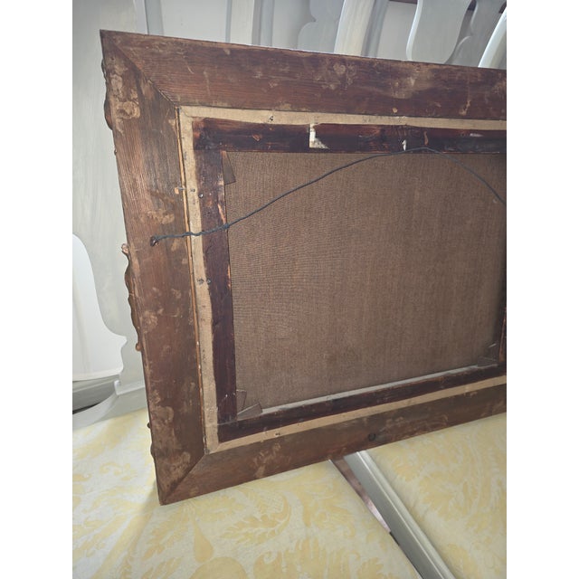 1900 - 1909 Antique Harbour Painting by Crouse For Sale - Image 5 of 11