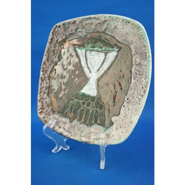 Vintage Sardinian Futurist Ceramic Plate by Melchiorre Melis, 1930s For Sale - Image 4 of 18