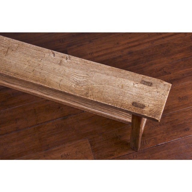 Antique Rustic Country French Farmhouse Oak Bench Chairish