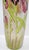 1900 - 1909 Vintage Mont Joye Legras Hand Painted Iris Flower Frosted Glass Vase For Sale - Image 5 of 11