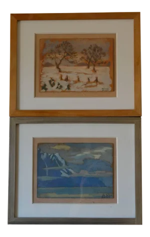 Framed Oil Paintings by Ivan Da Silva Bruhns - a Pair