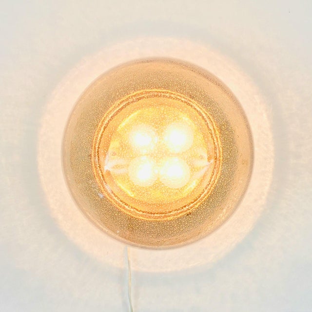 Metal Large Space Age Mushroom-Shaped Ceiling Light from Limburg, Germany, 1970s For Sale - Image 7 of 10