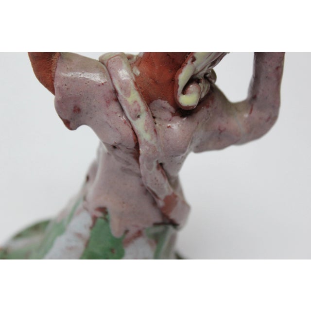 Outsider Art Terracotta "Dancing Woman" For Sale In New York - Image 6 of 13