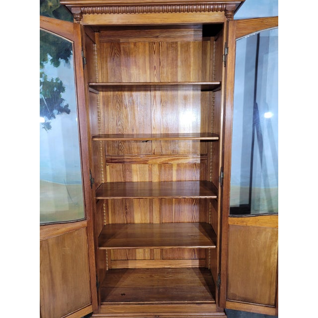 Art Nouveau Bookcase in Fir, 1920s For Sale - Image 11 of 15