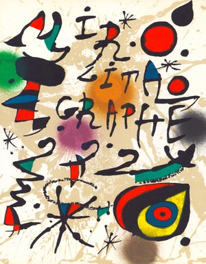 Joan Miró Litógrafo III 1978 Lithograph Cover