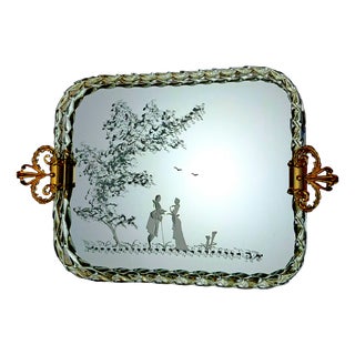 Murano Glass Tray from Manifattura Di Murano, 1980s For Sale