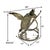 Large heavy metal turtle statue, custom one-of-a-kind on display base. Commanding modern industrial coastal statement....