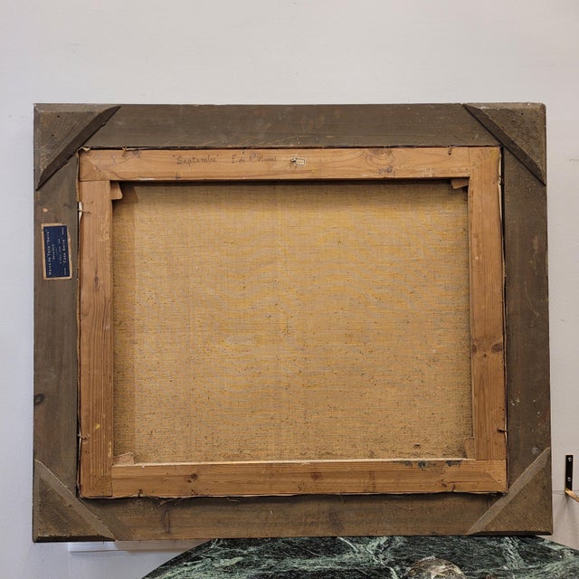 Francesc d'Assis Planas Doria, Catalan School, Setembre, 20th Century, Oil on Canvas, Framed For Sale - Image 12 of 16