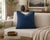 Modern Pillow 24 x 24 Alicante Indigo For Sale - Image 3 of 11