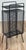 Metal Vintage MCM Perforated Mesh Metal Atomic Magazine Holder Side Table Telephone Stand For Sale - Image 7 of 10