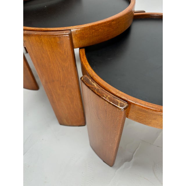 Vintage 780 Coffee Tables by Gianfranco Frattini for Cassina, Italy, 1960s, Set of 4 For Sale - Image 10 of 18