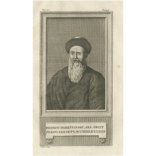 Portier, Father Dominique Parrenin, Jesuit Missionary in China, 1790, Print For Sale