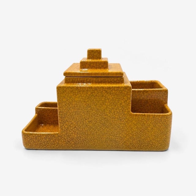 Art Deco Earthenware Smoking Set from Boch, Belgium, 1930s For Sale - Image 10 of 10
