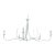 Currey & Company Modern White Metal Passion Chandelier For Sale
