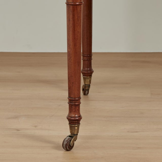 Antique English Georgian Leather Top Desk For Sale - Image 15 of 16