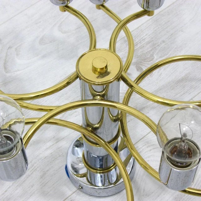 Mid-Century Modern Chandelier from Honsel, Germany, 1970s For Sale - Image 3 of 9