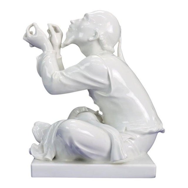 An exquisite Meissen Blanc de Chine porcelain figurine, designed by Alexander Struck, dates to circa 1950. The piece,...