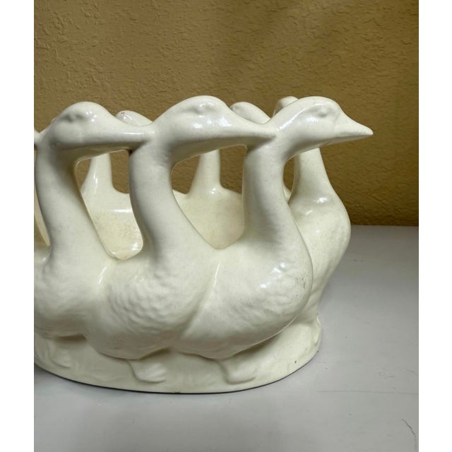 This is a vintage Holland Mold ceramic "Gaggle of Geese" planter/bowl. Made in Japan in the late 1970's, early 1980's.