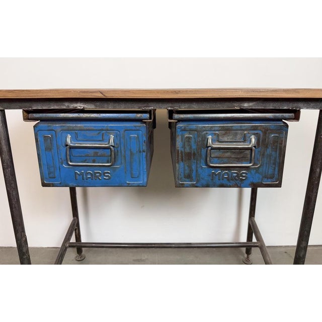 Vintage Industrial Worktable, 1960s For Sale - Image 6 of 18