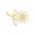 A 1960s 14k gold flower brooch. Features a delicate twisted wire design forming petals and leaves. The center showcases a...
