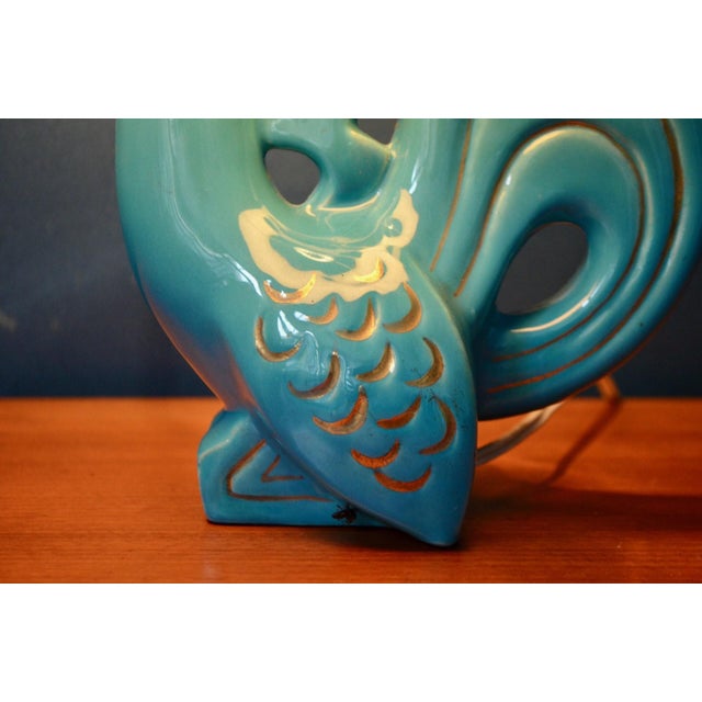 Vintage Art Deco Ceramic Table Lamp with Zoomorphic Design, 1930s For Sale - Image 12 of 16