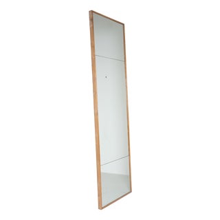 Floor Mirror with Wooden Frame, 1960s For Sale