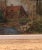 Vintage French Oil Painting Landscape Thatched Roof Cottage For Sale - Image 4 of 7