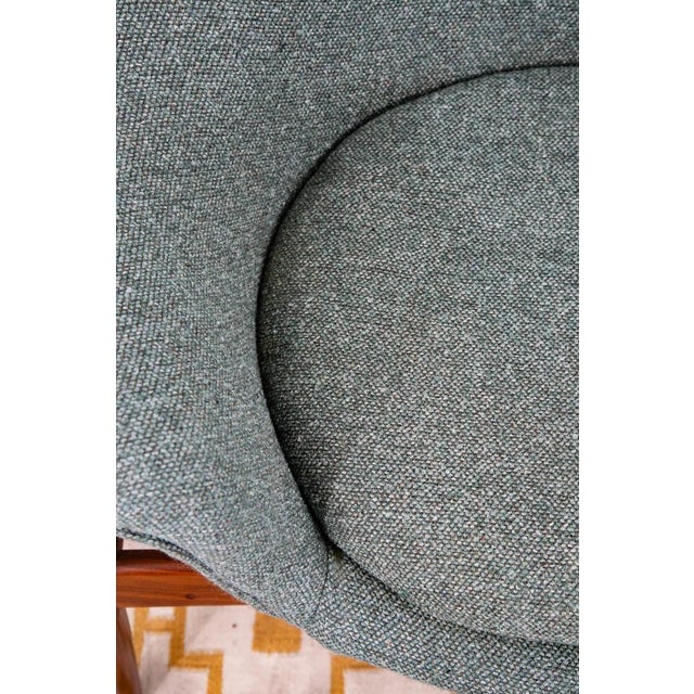 1960s Mid Century Danish Modern Lounge Chair Hans Olsen Bramin Fried Egg Aqua Green Vg For Sale - Image 11 of 12
