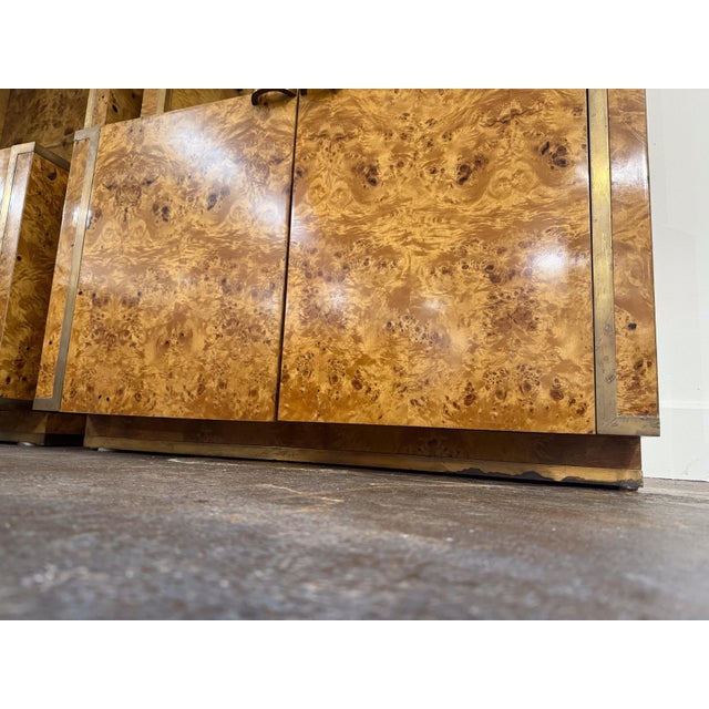 Italian Bookcase or Display Cabinet of Burr Sycamore - Two Available For Sale - Image 17 of 18