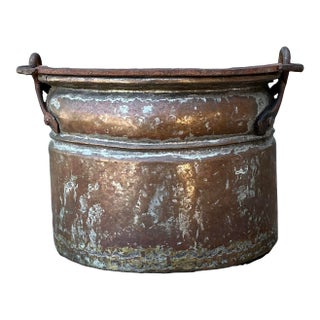 Vintage Hand Hammered Copper Bowl For Sale