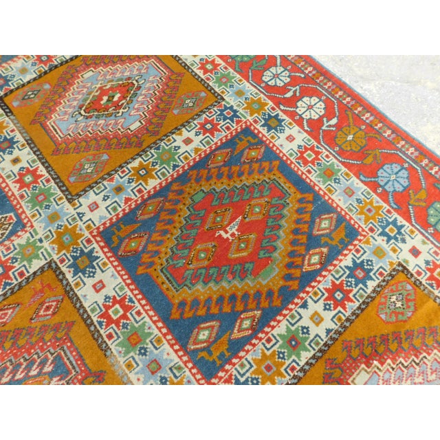 1950s 1950s Vintage Persian Rug- 4′ × 6′ For Sale - Image 5 of 13