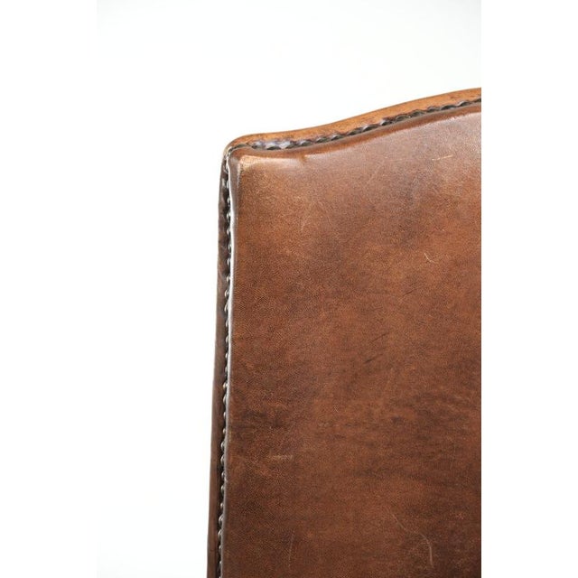 Vintage Dining Chairs in Sheepskin with a High Back, Set of 6 For Sale - Image 11 of 12