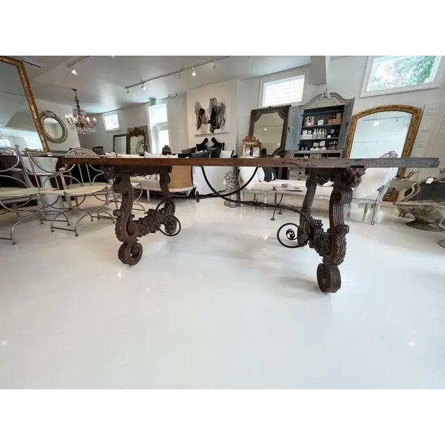 Spanish 18th Century Heavily Carved Spanish Table For Sale - Image 3 of 9
