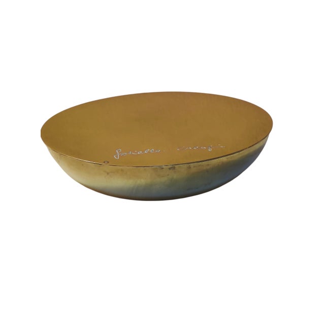 Metal Antivento Ashtray with Brass Lid by Gabriella Crespi, Italy, 1960s For Sale - Image 7 of 17