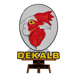 Vintage DeKalb Poultry "Rooster" Advertising Sign