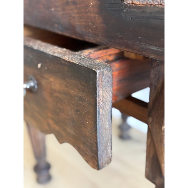 19th c. French Butcher Block Table For Sale - Image 9 of 10
