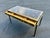 Metal Vintage Mastercraft Brass and Leather Desk For Sale - Image 7 of 9