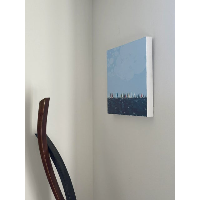 Abstract "Regatta" Modern Original Oil Painting, by Jennifer Hohlfelder For Sale - Image 3 of 8
