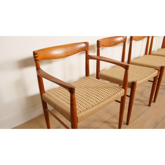 Vintage Teak Dining Chairs by H.W. Klein for Bramin, 1950s, Set of 6 For Sale - Image 11 of 15