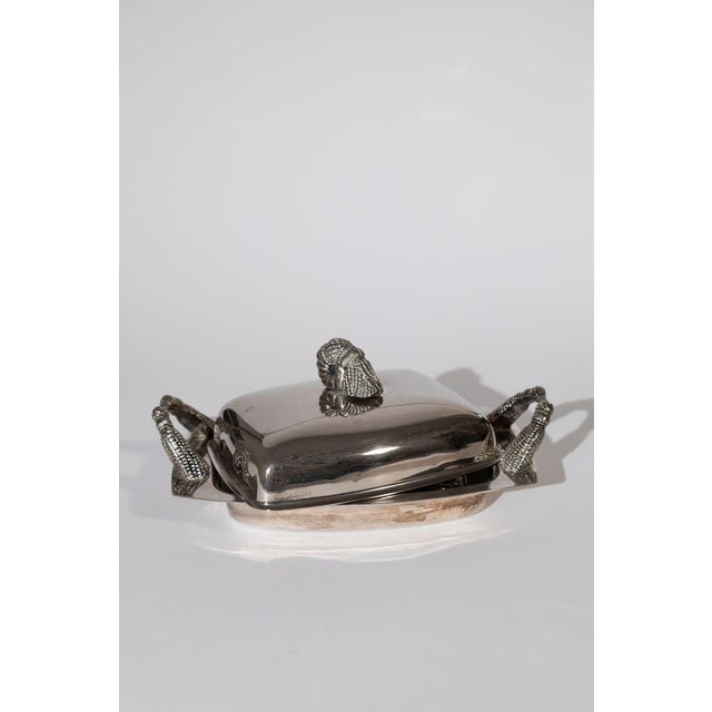 Vintage Silver Tassel Butter Dish For Sale - Image 9 of 10