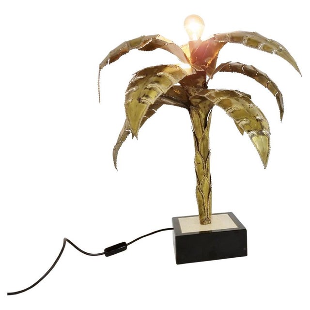 Palm Table Lamp by Maison Jansen, 1970s For Sale - Image 14 of 14