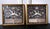 On offer is a matching pair of embroidered silk civil rank badge panels (known in Chinese as Buzi) in black lacquer...