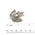 Japanese 1990s Mikimoto Estate Akoya Pearl Leaf Brooch Pin Sterling Silver For Sale - Image 3 of 6