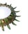 Metal Vintage Sun Mirror in Golden Metal with Green Details For Sale - Image 7 of 10