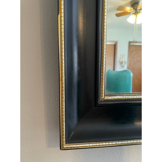 1960s Mid Century Modern Turner "Fashion Plate" Black Wall Mirror For Sale - Image 6 of 18