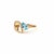 Modern Pear Topaz 14k Gold Ring, Size 7.5 For Sale - Image 3 of 11